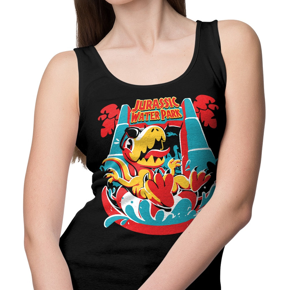 Jurassic Themed Water Park Style Tank Top