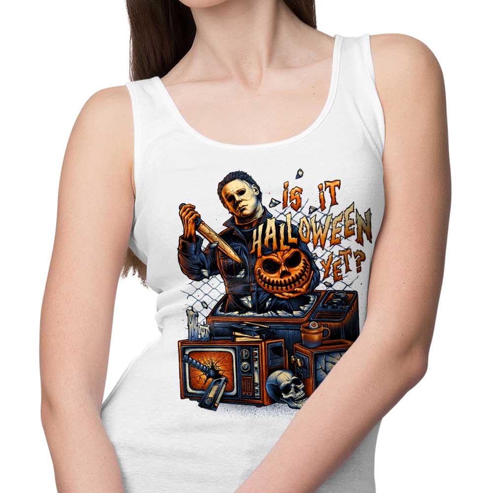Glitchygorilla's 'Is It Halloween Yet' Comfortable Tank Tops