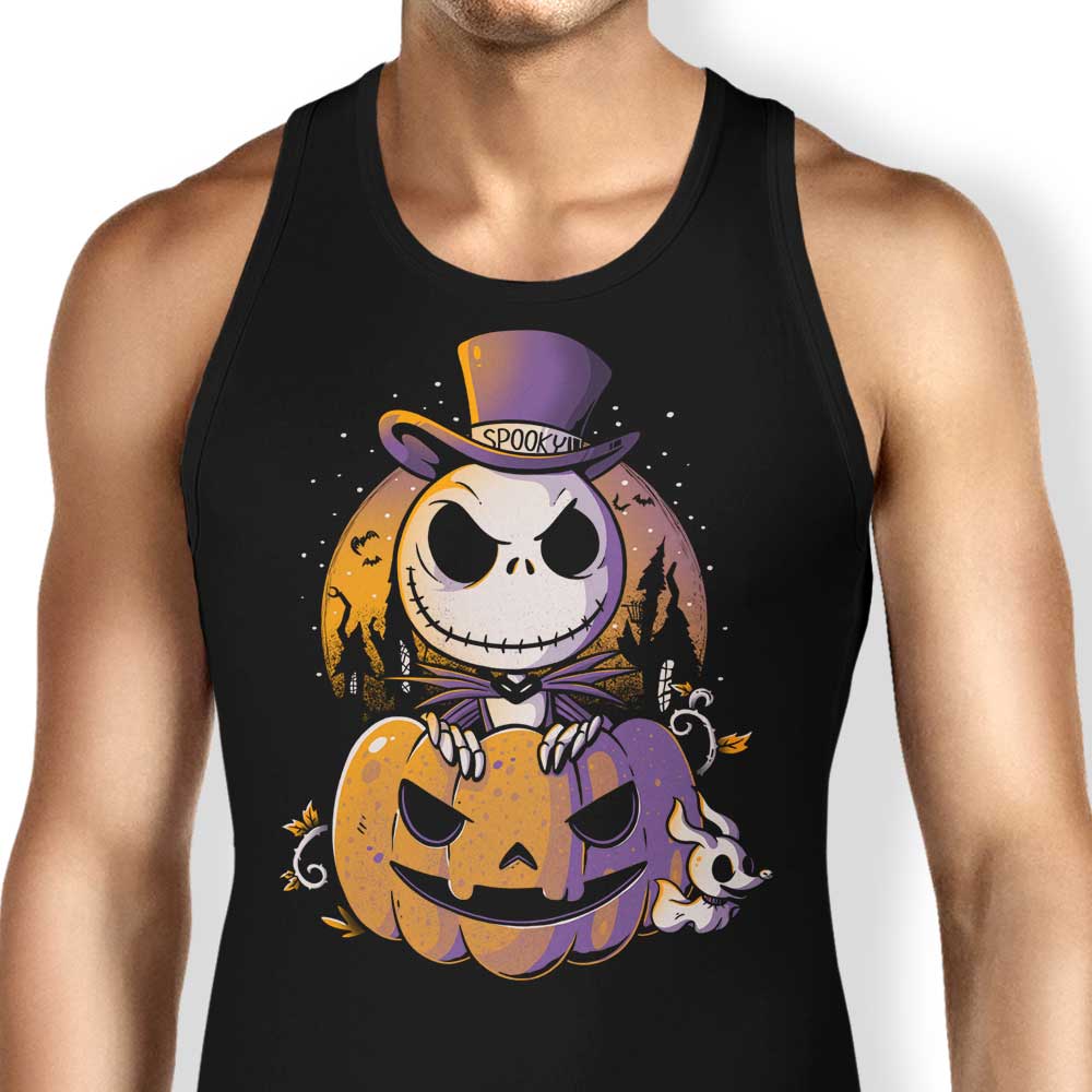 Eerie Pumpkin King Comfortable Tank Top for Men and Women