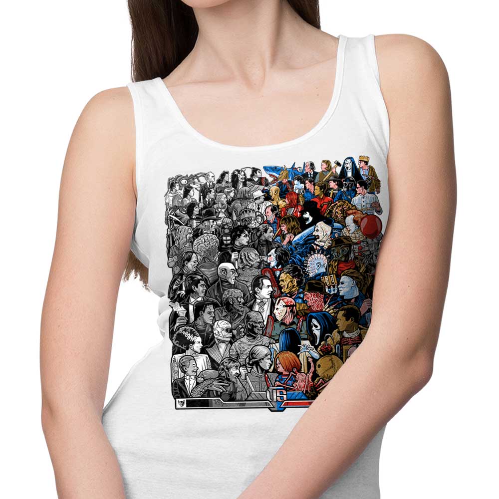 Grayscale vs. Grotesque Design - Stylish Tank Top for Fashion Enthusiasts