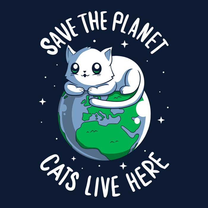 Comfy Typhoonic Art 'Cats Live Here' Unisex and Women's Tank Tops