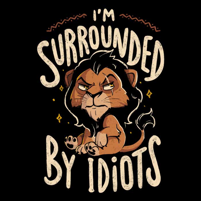 Arigatees 'Surrounded by Idiots' Stylish Tank Top