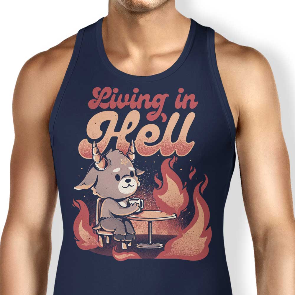 Edu.ely's 'Living in Hell' Comfortable Unisex and Women's Tank Tops