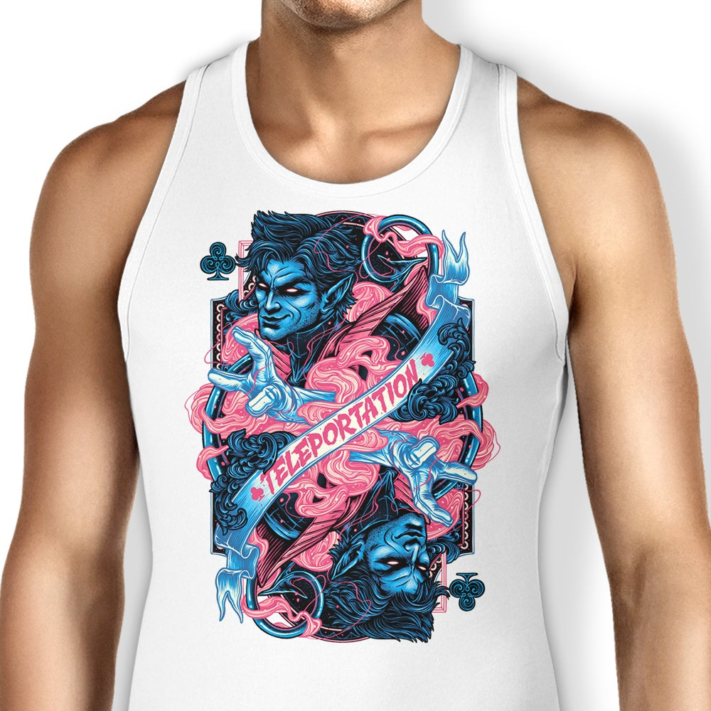 Teleportation Design Tank Top for Casual Wear