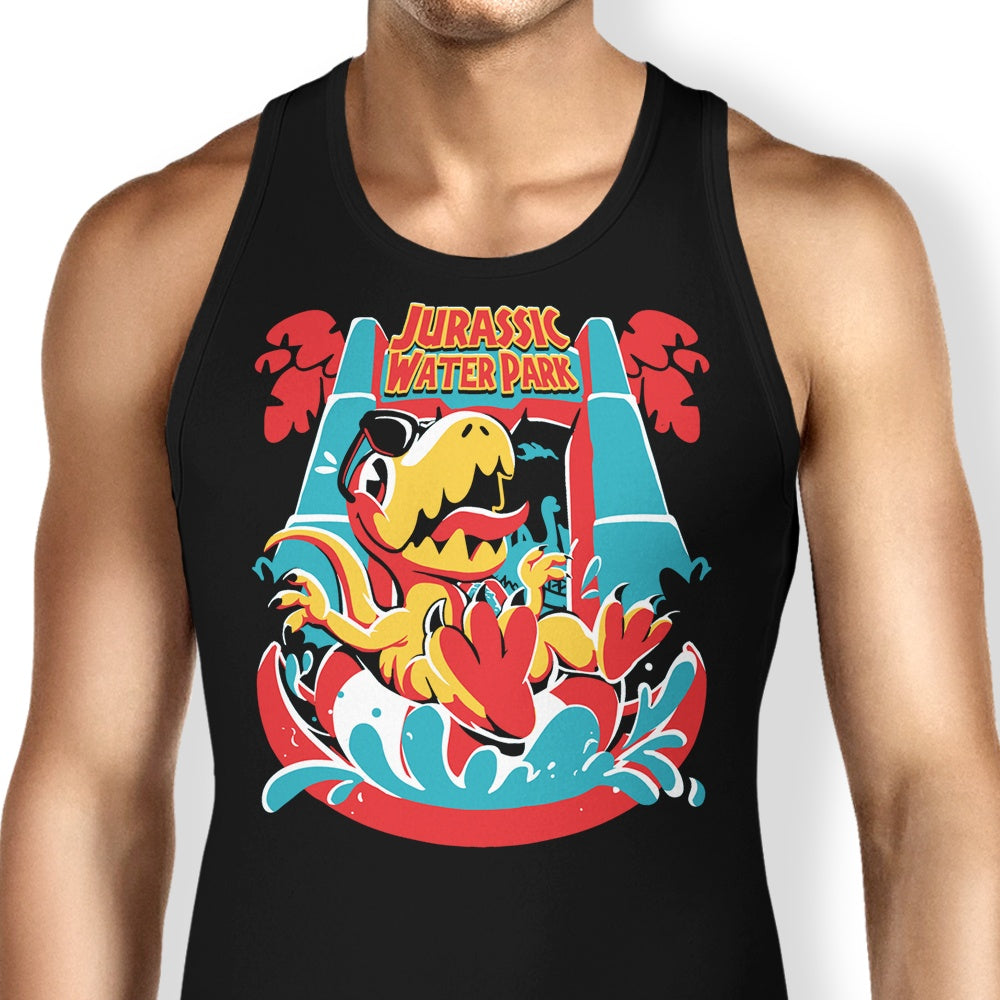 Jurassic Themed Water Park Style Tank Top