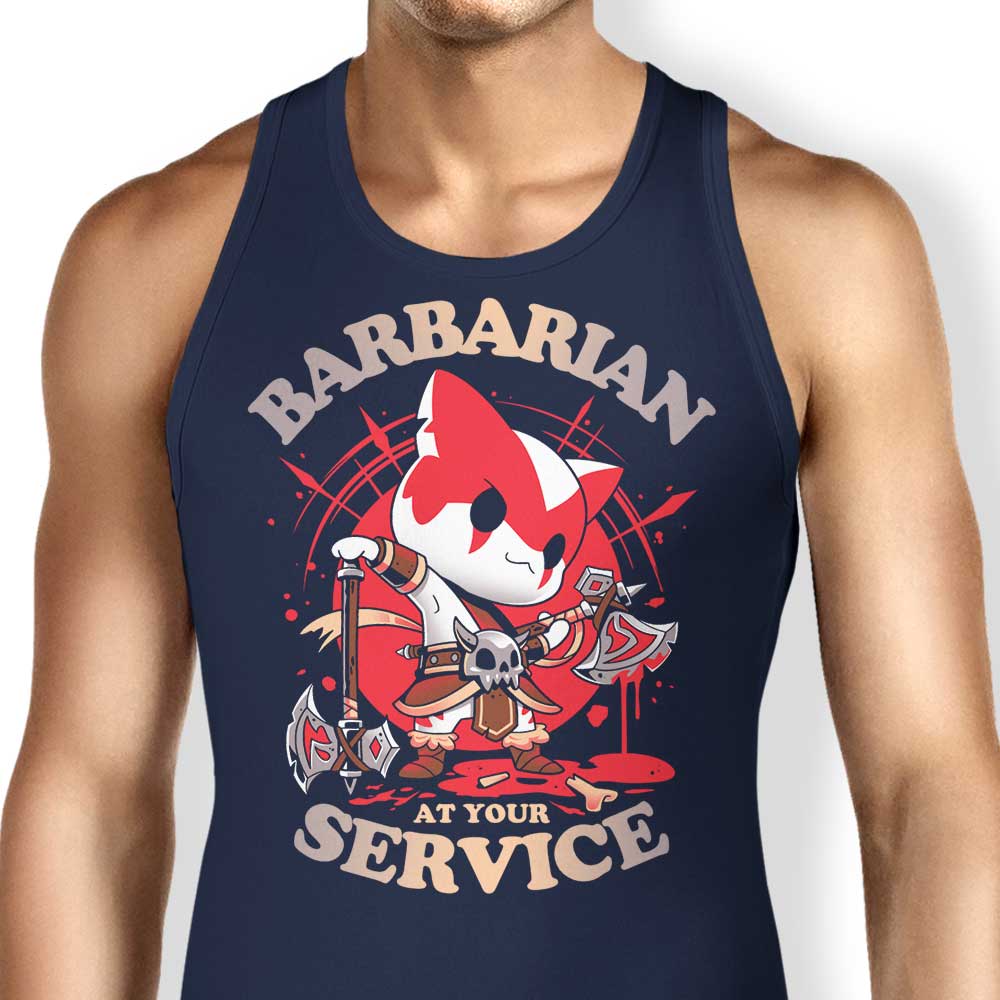 Barbarian at Your Service - Stylish Men's Tank Top for Casual Wear