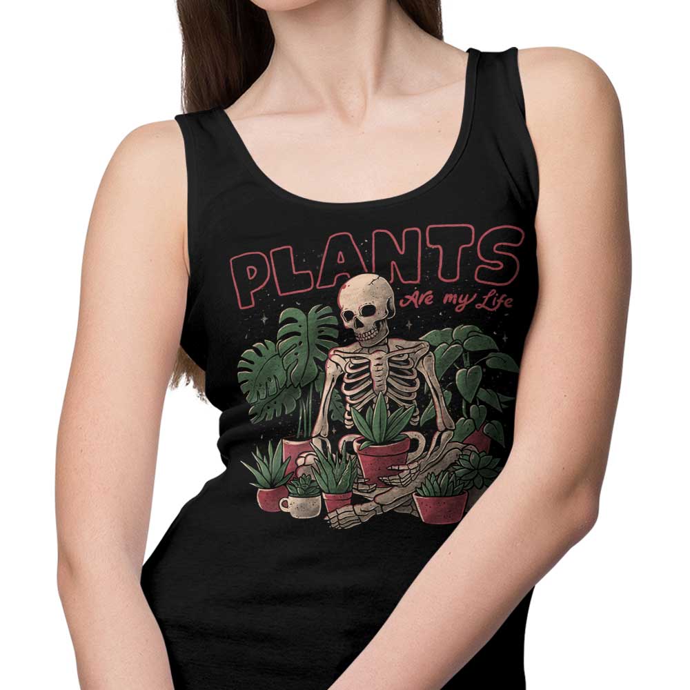 Edu.ely's 'Plants are My Life' Men's and Women's Unisex Comfortable Tank Tops