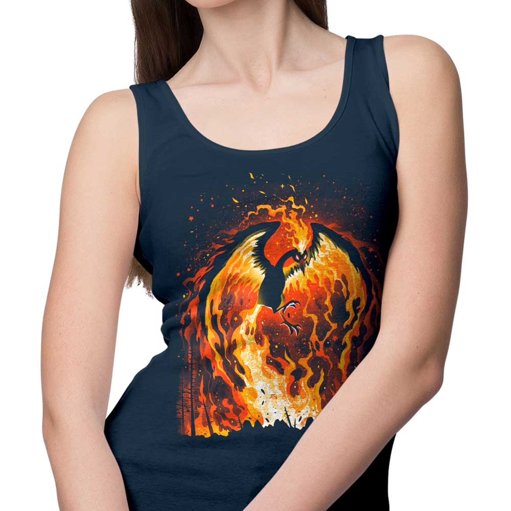 Alemaglia's Stylish Fire Bird Tank Top