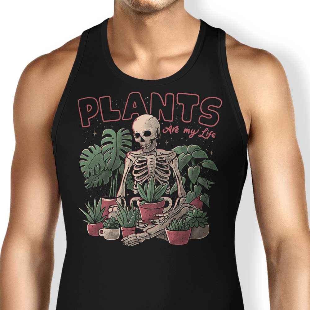 Edu.ely's 'Plants are My Life' Men's and Women's Unisex Comfortable Tank Tops