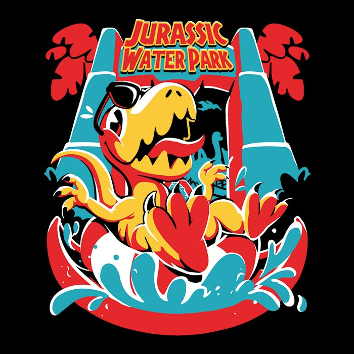 Jurassic Themed Water Park Style Tank Top