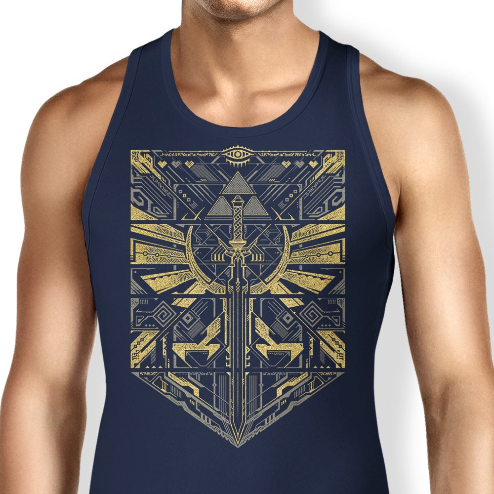 Gold Cyber Hero Men's Tank Top