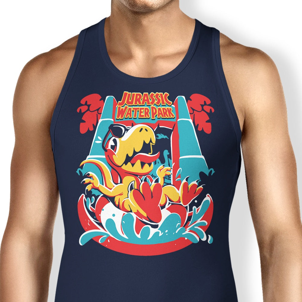 Jurassic Themed Water Park Style Tank Top