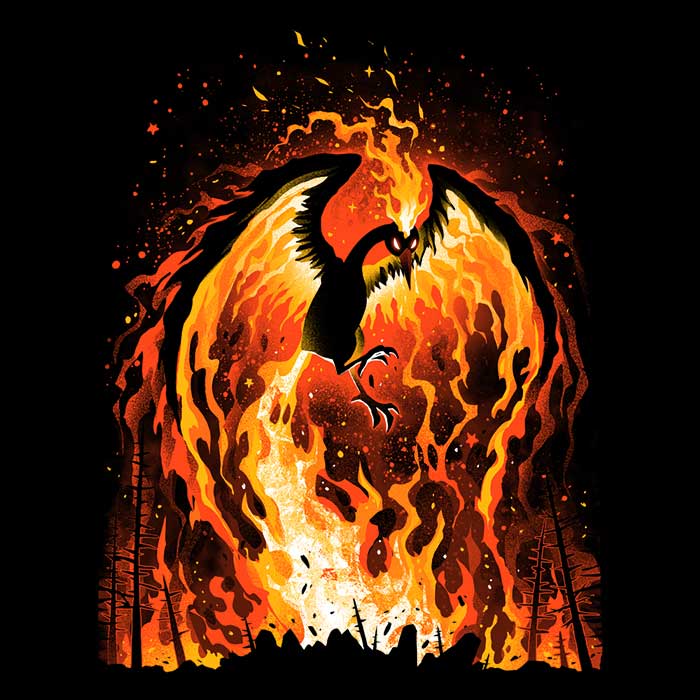 Alemaglia's Stylish Fire Bird Tank Top