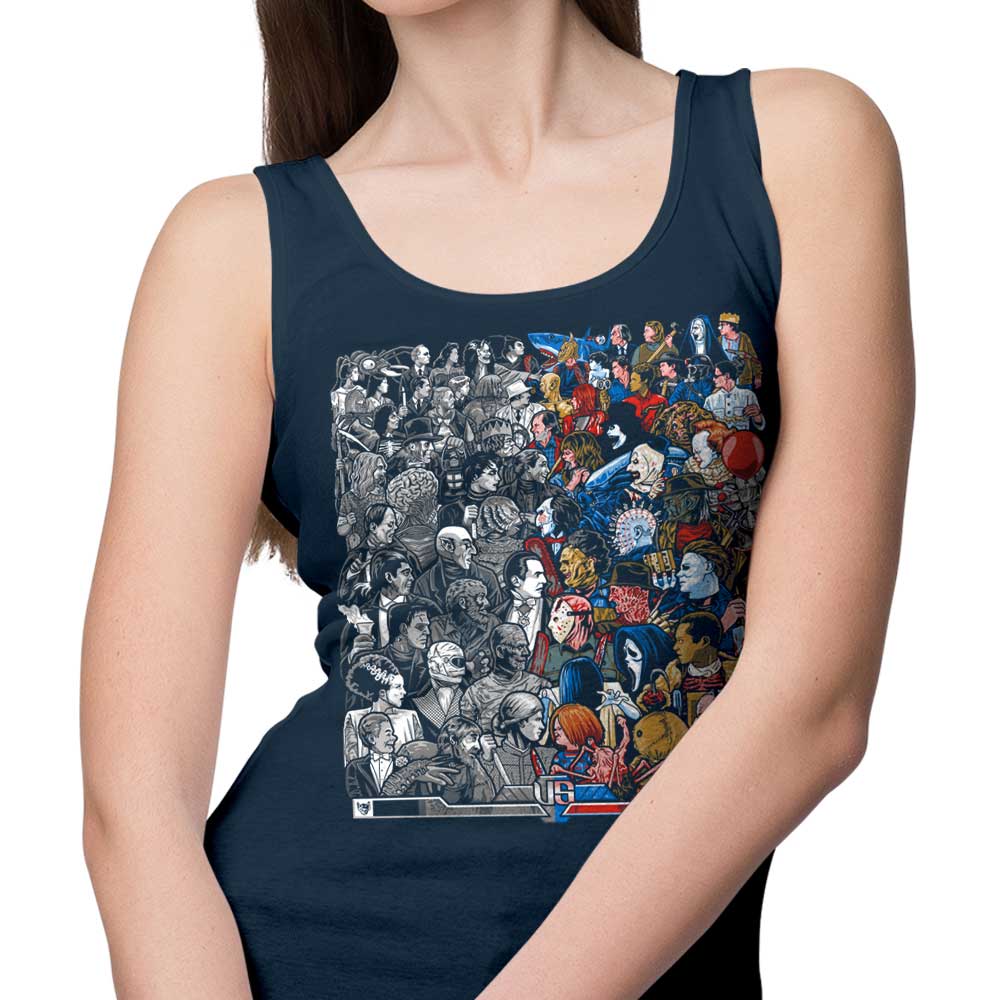 Grayscale vs. Grotesque Design - Stylish Tank Top for Fashion Enthusiasts