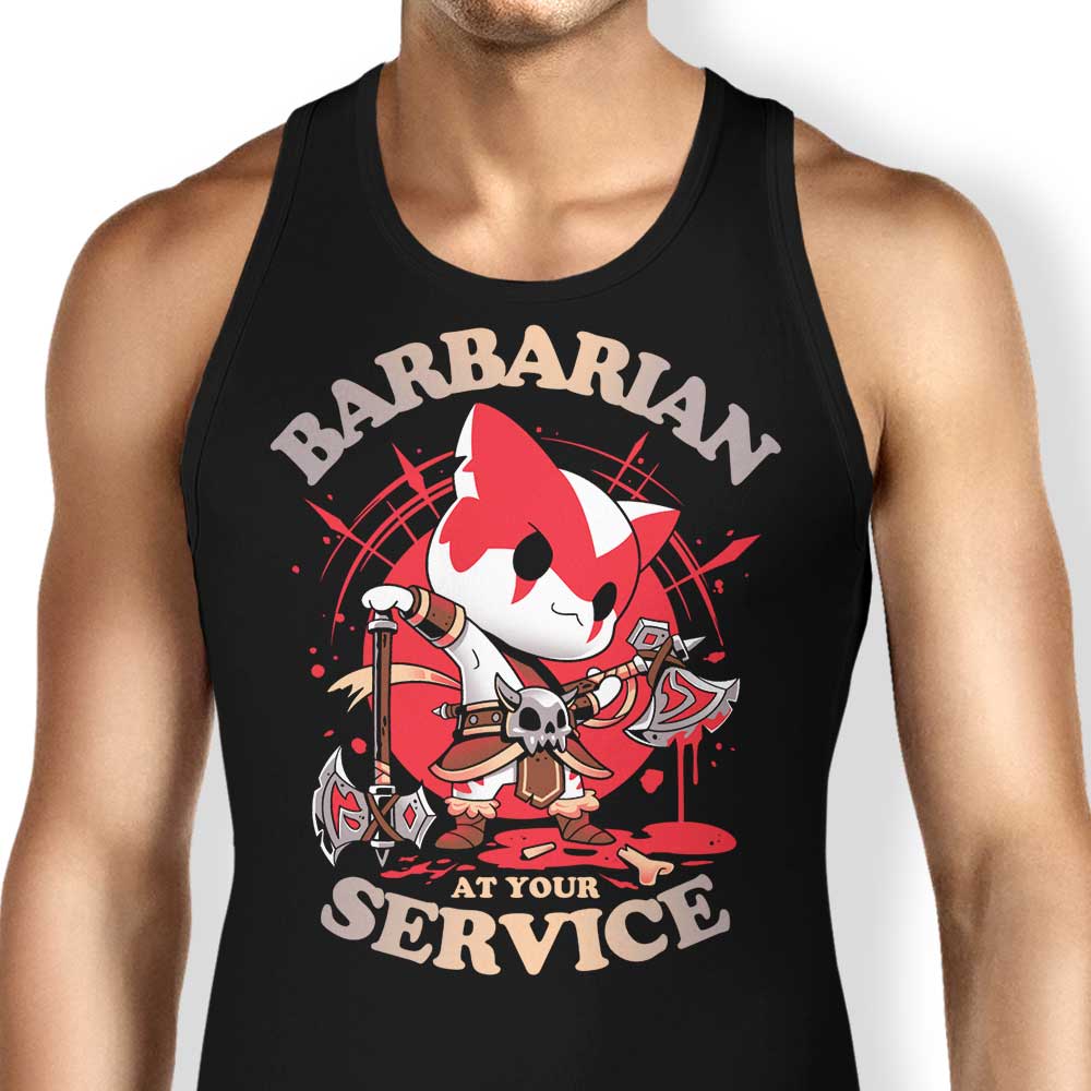 Barbarian at Your Service - Stylish Men's Tank Top for Casual Wear