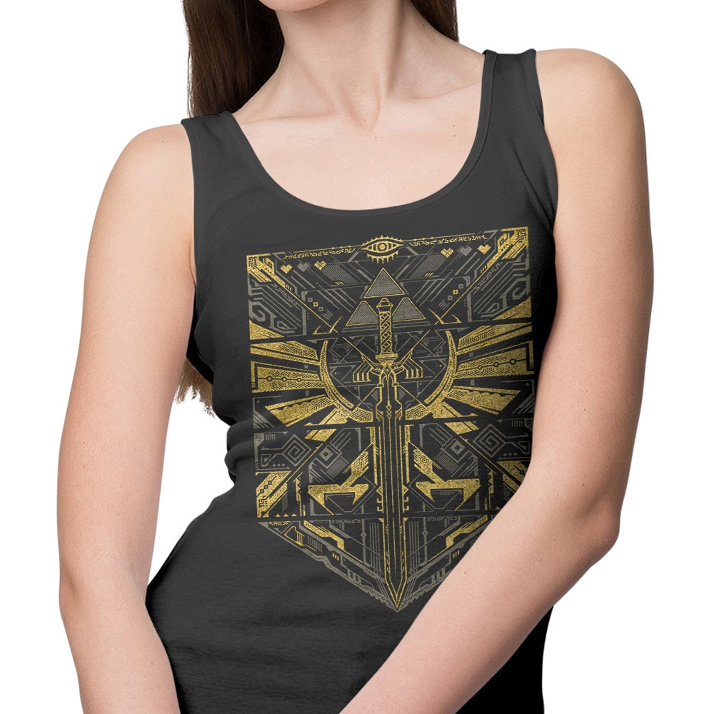 Gold Cyber Hero Men's Tank Top