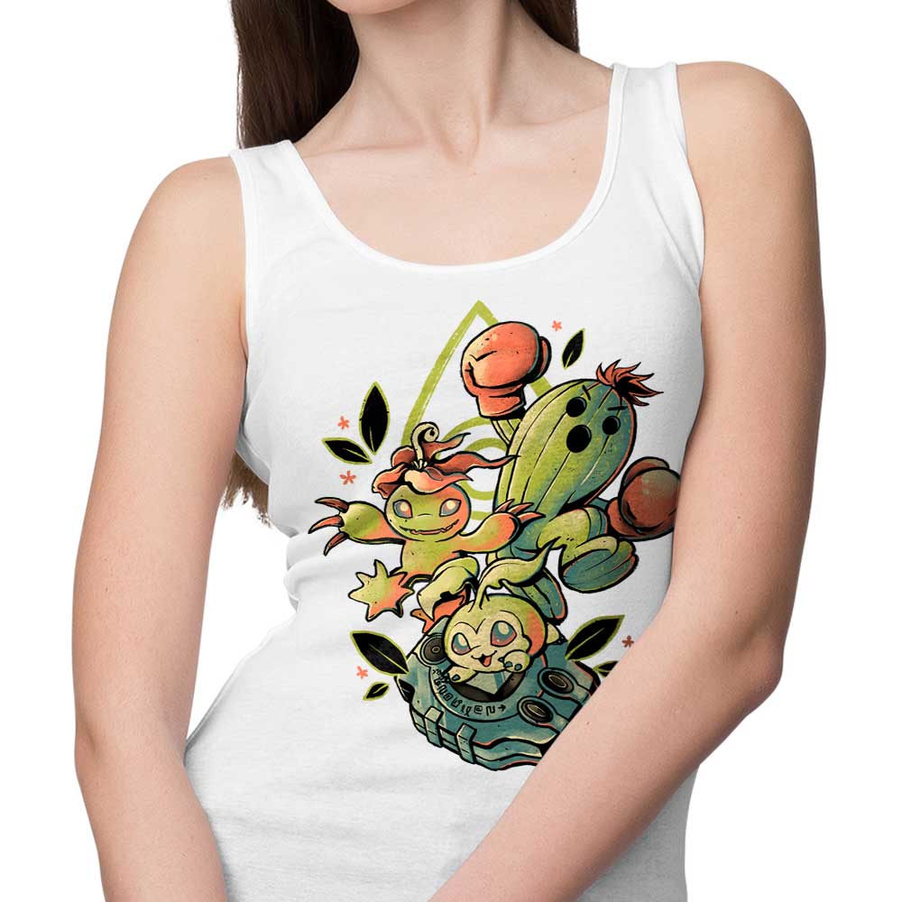 Edu.ely's Digital Cactus Evolution Stylish Tank Top for Fashion - Forward Individuals