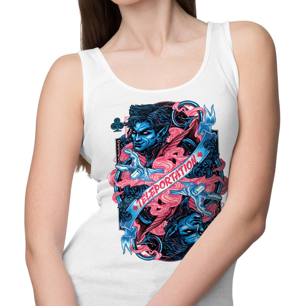 Teleportation Design Tank Top for Casual Wear
