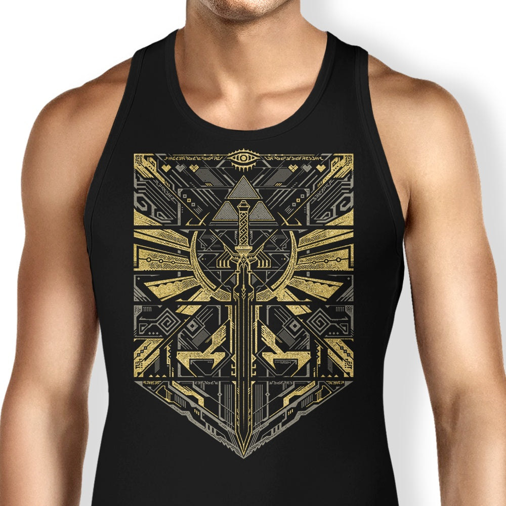 Gold Cyber Hero Men's Tank Top