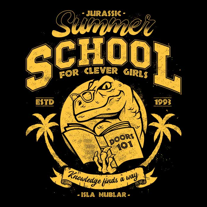 Jurassic Themed Summer School Men's and Women's Unisex Tank Top for Casual Wear