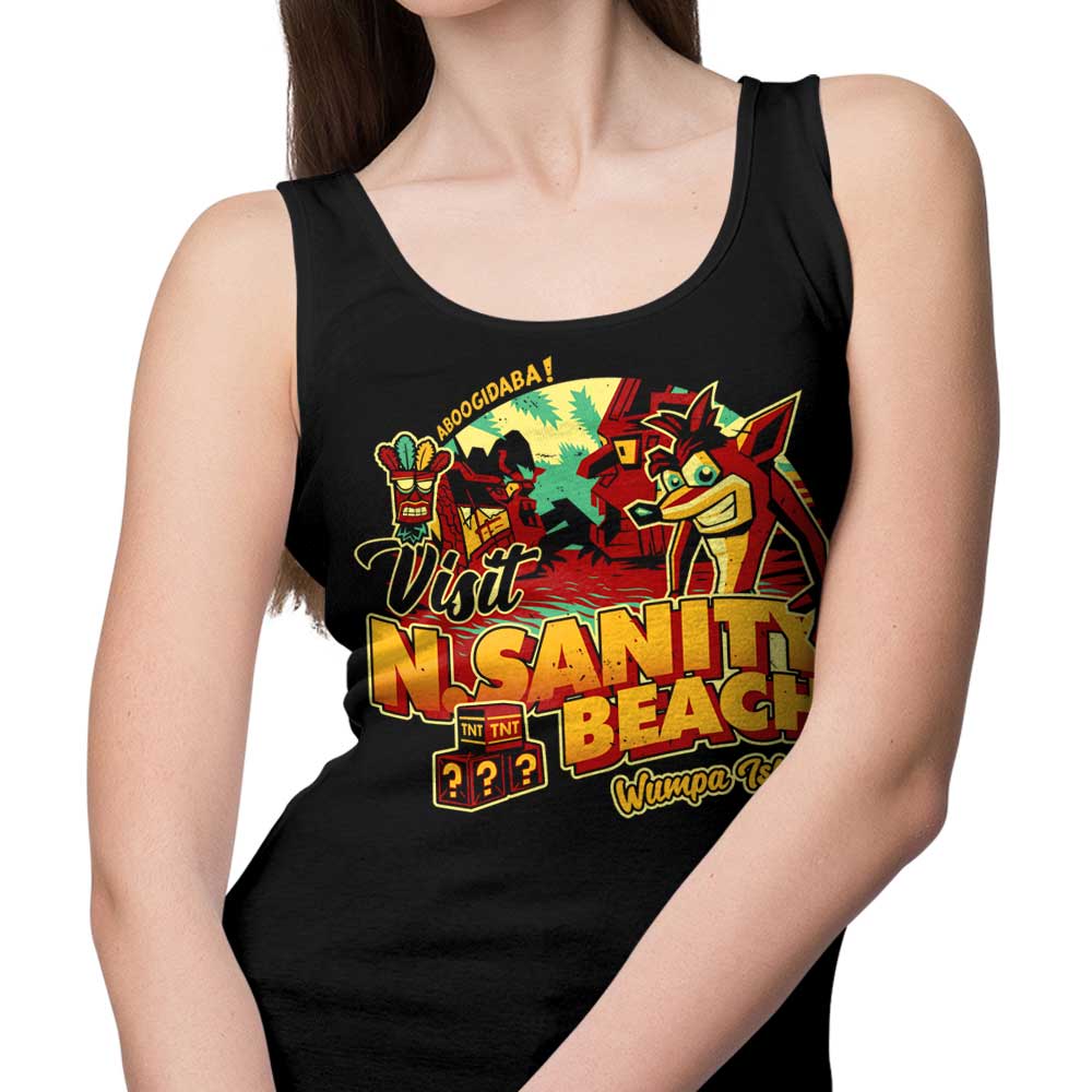 Explore N. Sanity Beach with this Stylish Tank Top