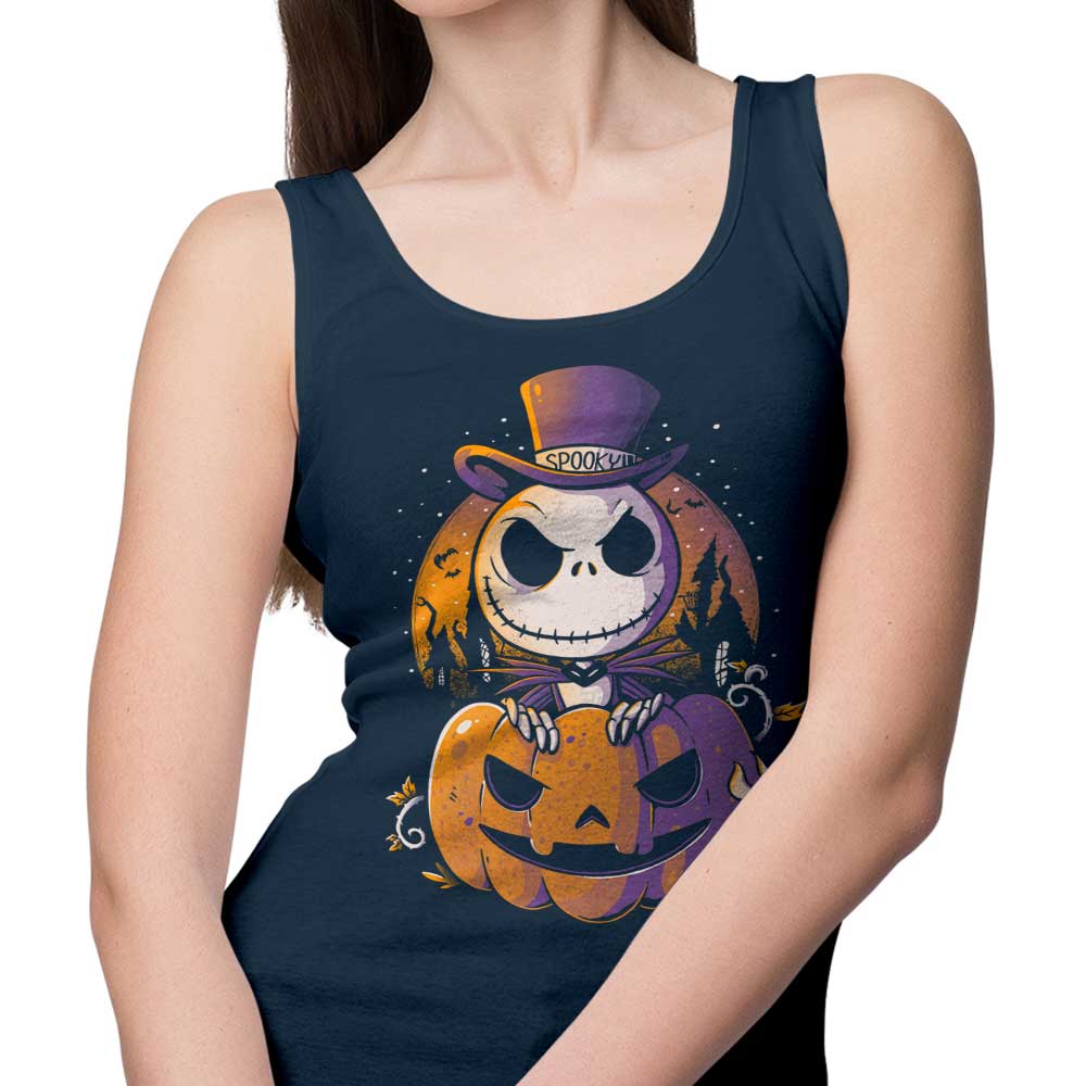 Eerie Pumpkin King Comfortable Tank Top for Men and Women
