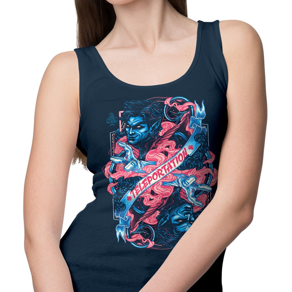 Teleportation Design Tank Top for Casual Wear