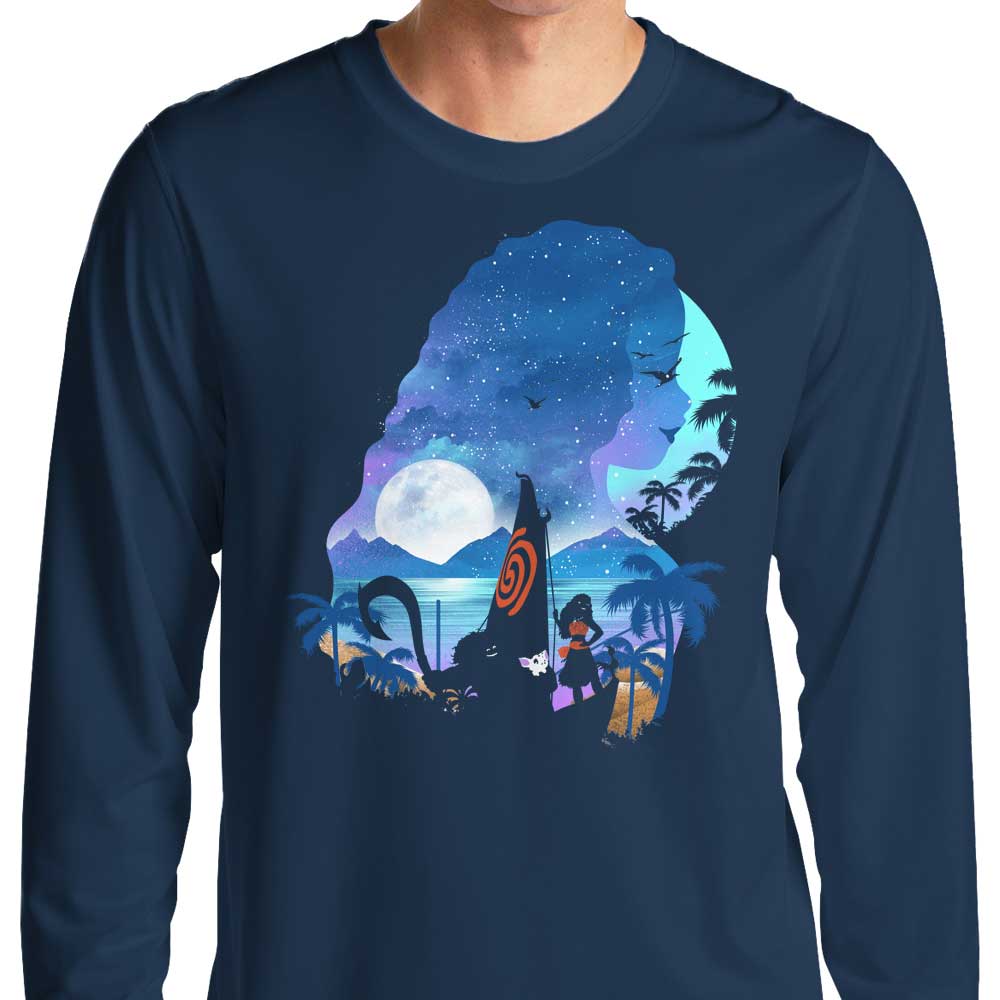 Long Sleeve T-Shirt with the Silhouette of a Wandering Princess