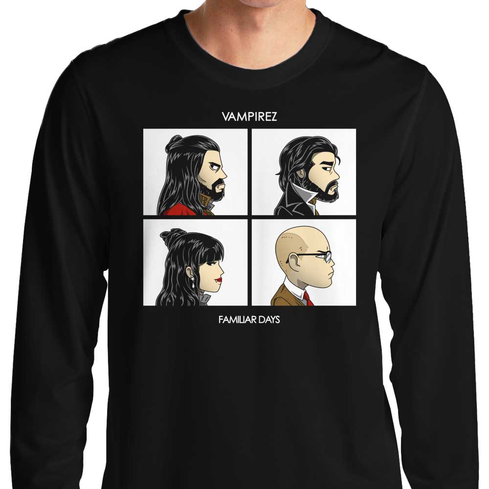 Familiar Days Classic Long Sleeve Crewneck T - Shirt for Comfortable Wear
