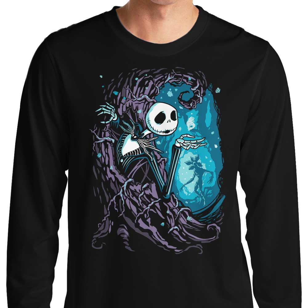 DJKopet's Upside Down Town Long Sleeve Crewneck T - Shirt in S - 4XL Sizes