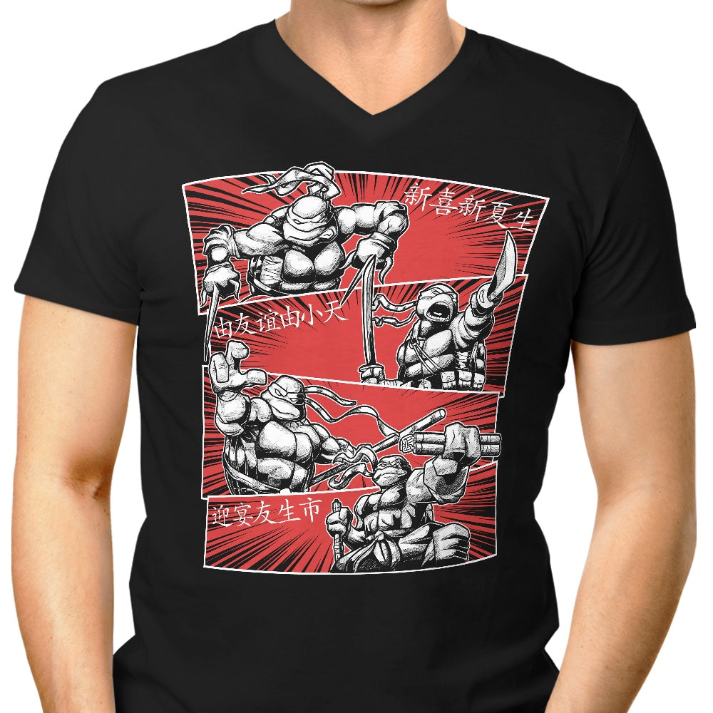 Astrobot Invention's Ninja Squad Men's Stylish V-Neck