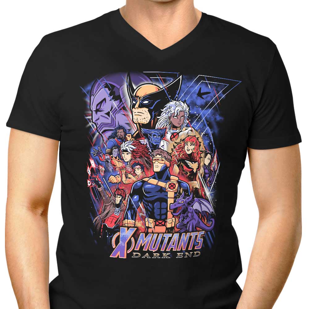 Stylish Men's V-Neck T-Shirt - Dark End Collection
