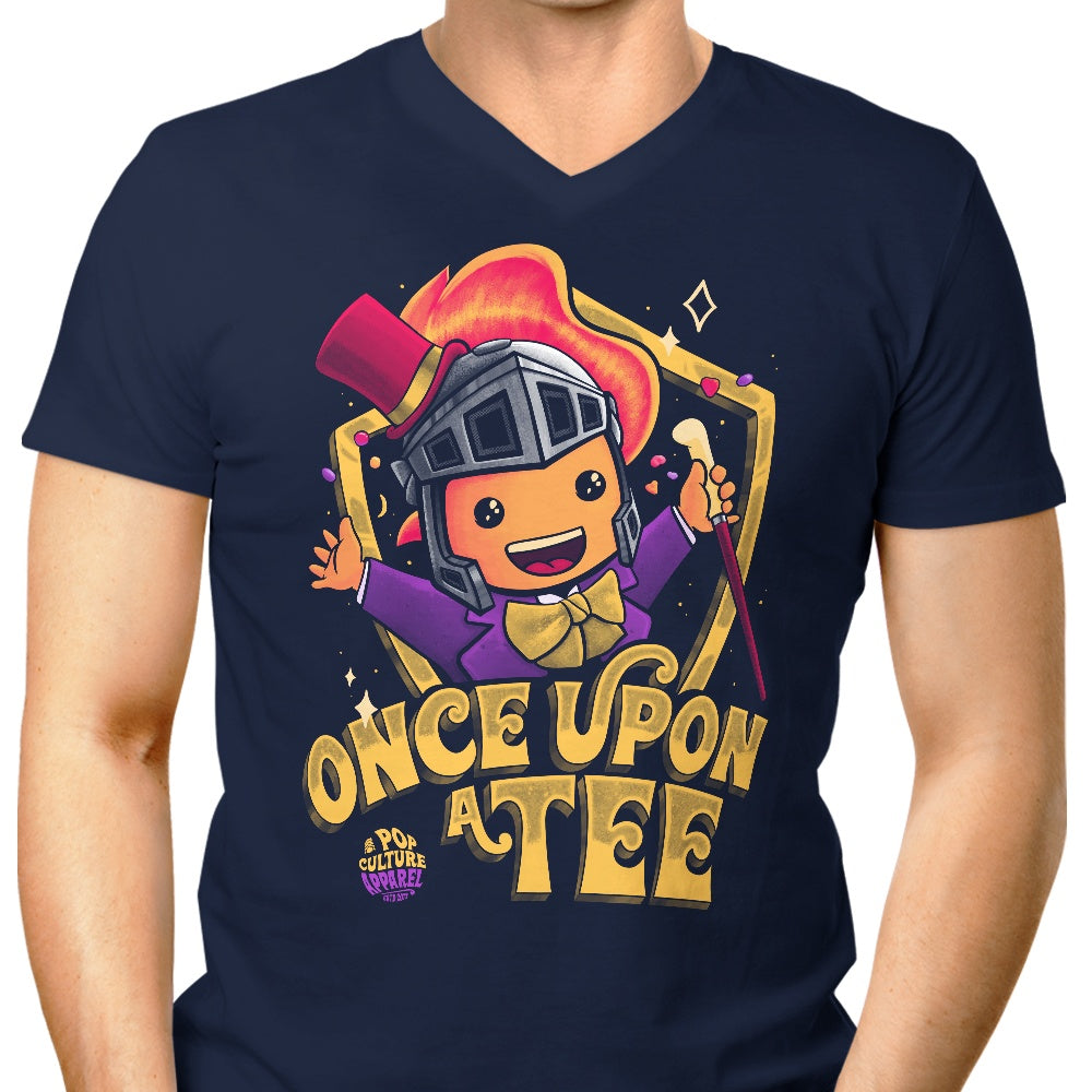 Teerion Men's Stylish V-Neck Candy Maker T - Shirt