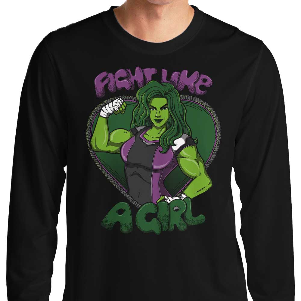 Hulk - Inspired Long - Sleeve Fighting Themed T - Shirt for Men and Women
