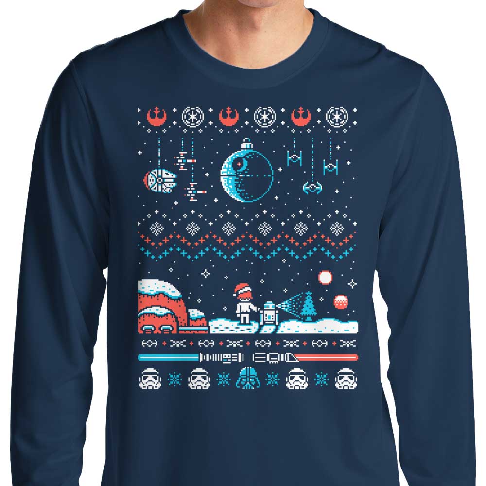 Long Sleeve 'Holiday Far, Far Away' T-Shirt - A Fashionable Choice for All Seasons