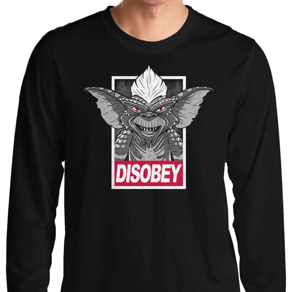 Getsousa Disobey Long Sleeve Comfortable T-Shirt in S - 4XL