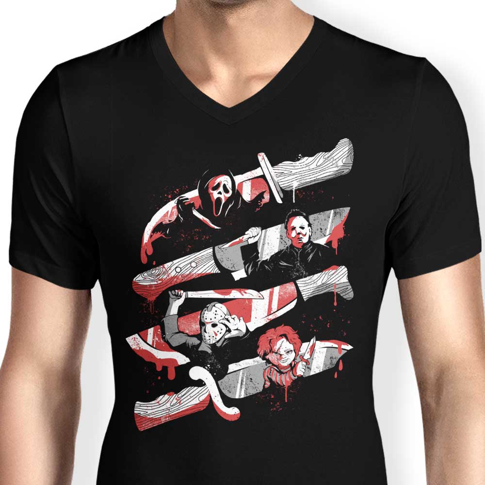 Men's V-Neck Knife Killers T-Shirts