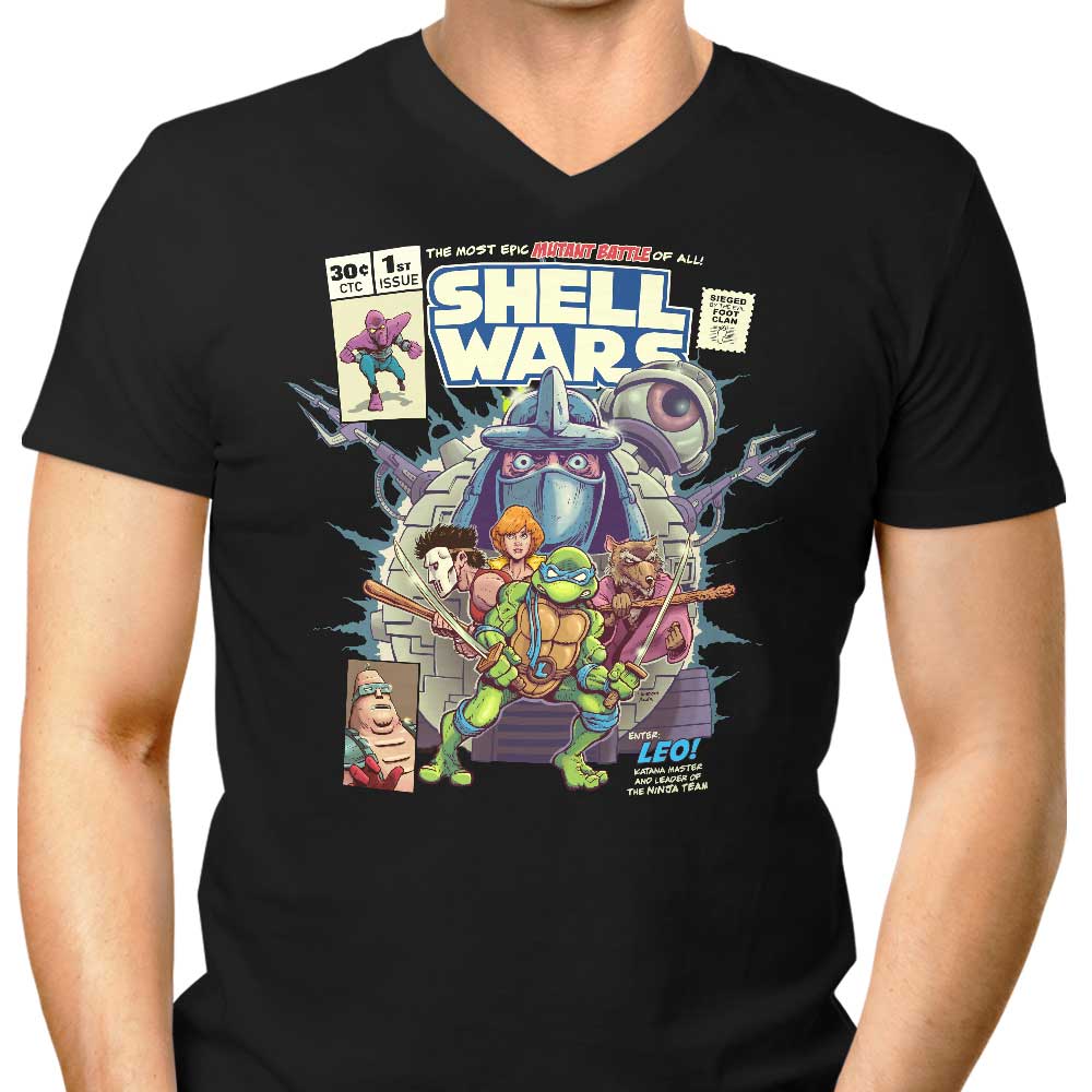 Shell Wars Men's V-Neck T-Shirt