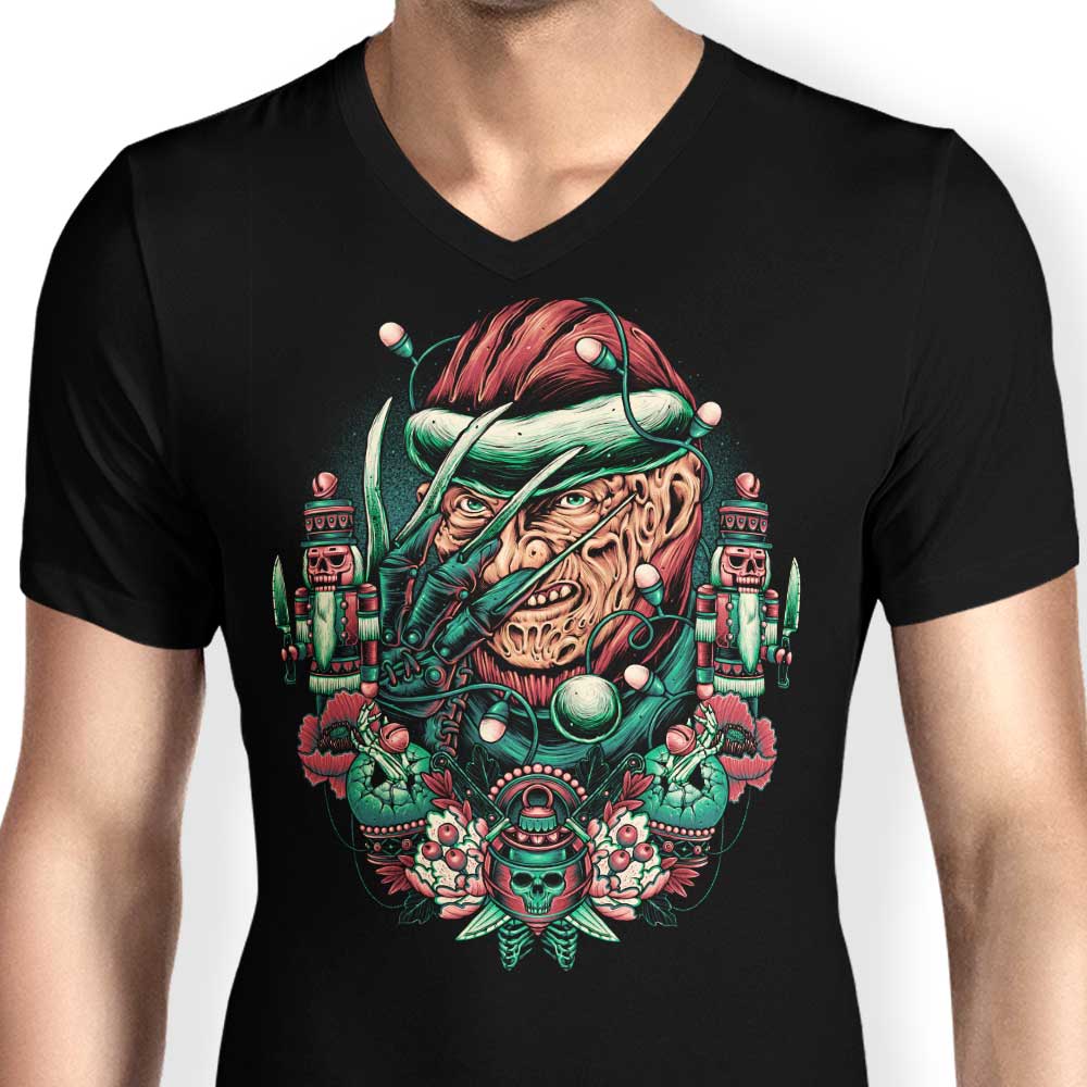 Men's Fashionable V-Neck T-Shirts for Holidays at Elm Street