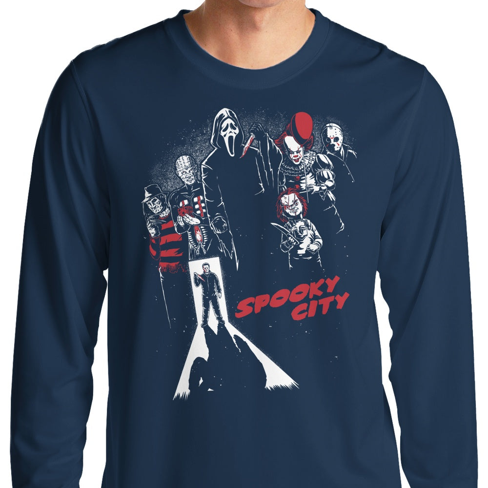Eerie Long Sleeve Spooky City T-Shirt
