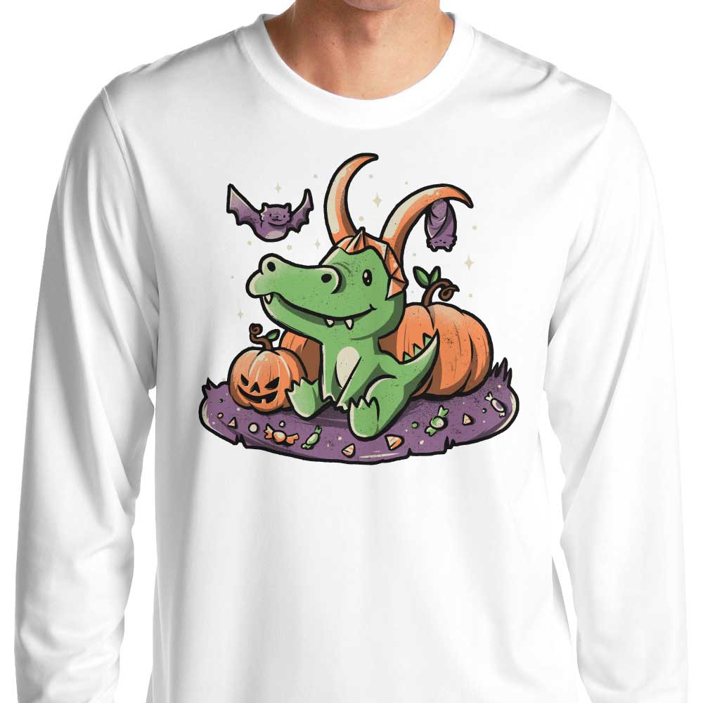 Eerie Alligator Long Sleeve Crewneck T-Shirt in S - 4XL Sizes