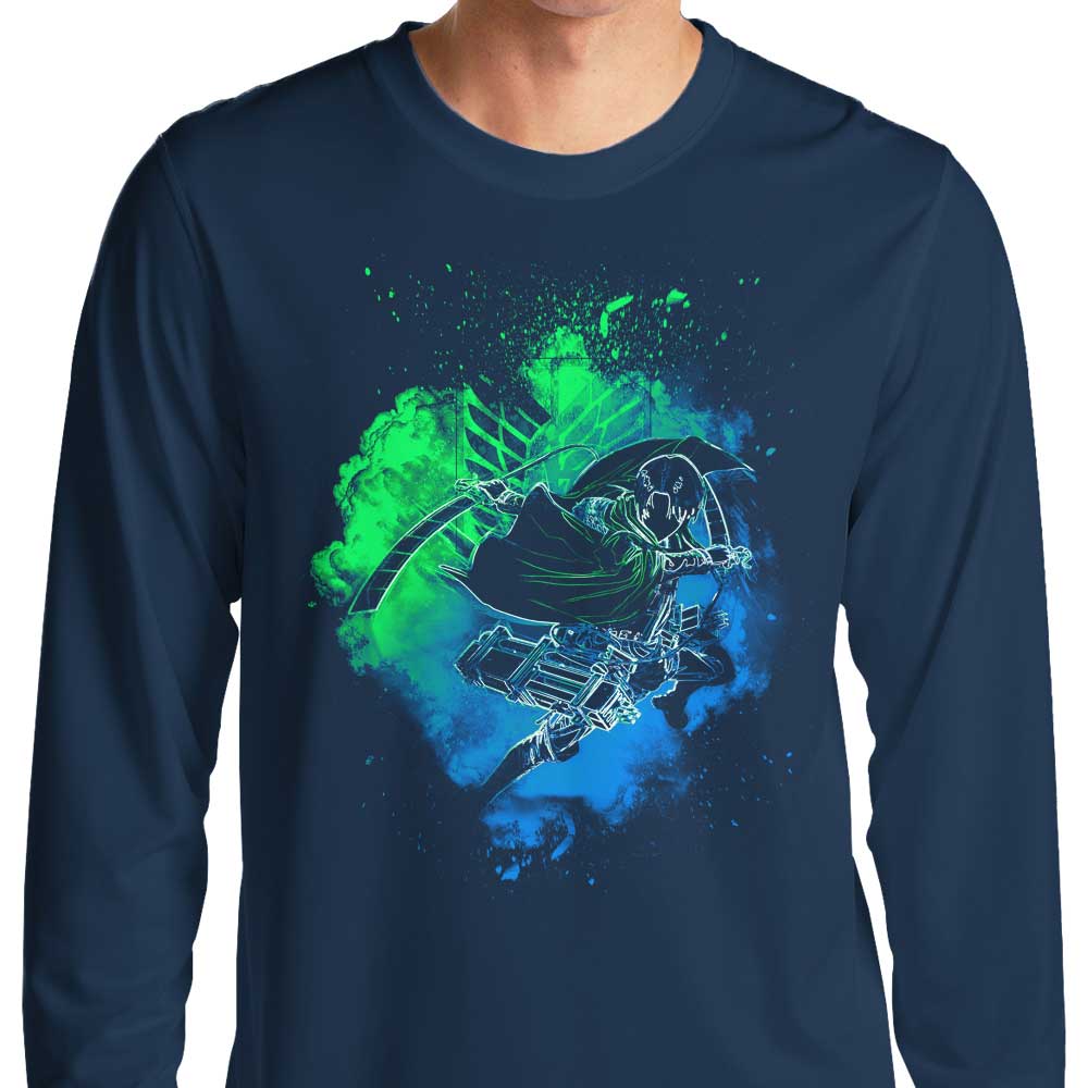 Soul of the Squad Captain Long Sleeve Crewneck T - Shirt for Fashion Enthusiasts