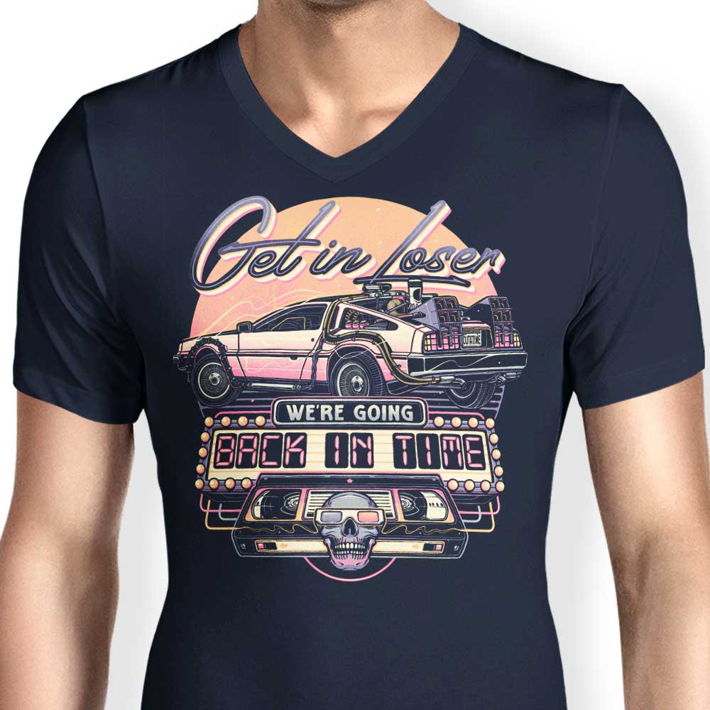 Men's Retro V-Neck - A Trip Back in Time