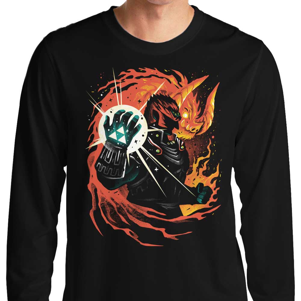 Alemaglia Demon King-themed Long Sleeve Men's T-Shirt for Fashion Lovers