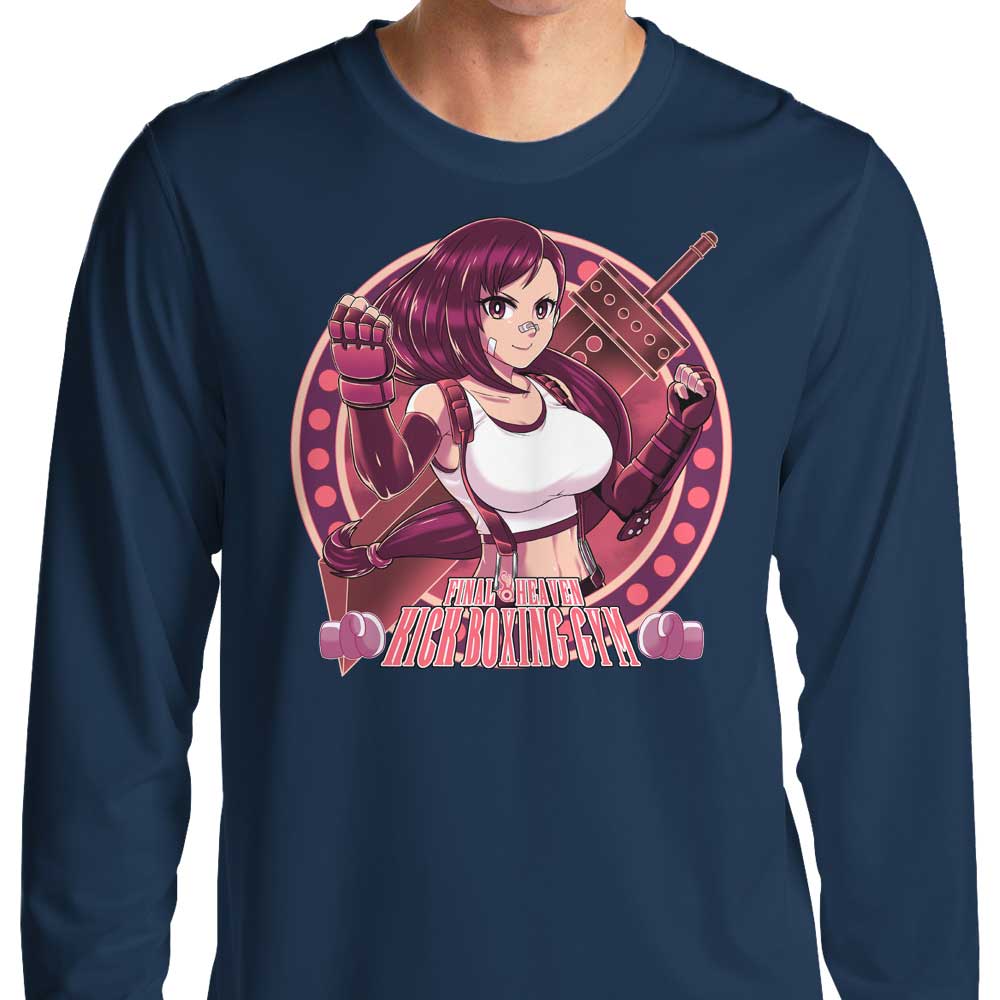 Final Heaven Kick Boxing High - Quality Long Sleeve Crewneck T - Shirt for Sports Enthusiasts