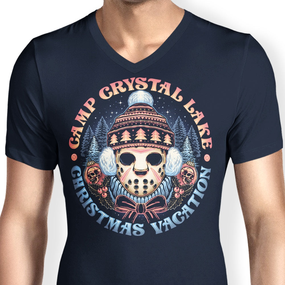 Momma Gorilla's Camp Christmas-themed Men's V-Neck Shirt
