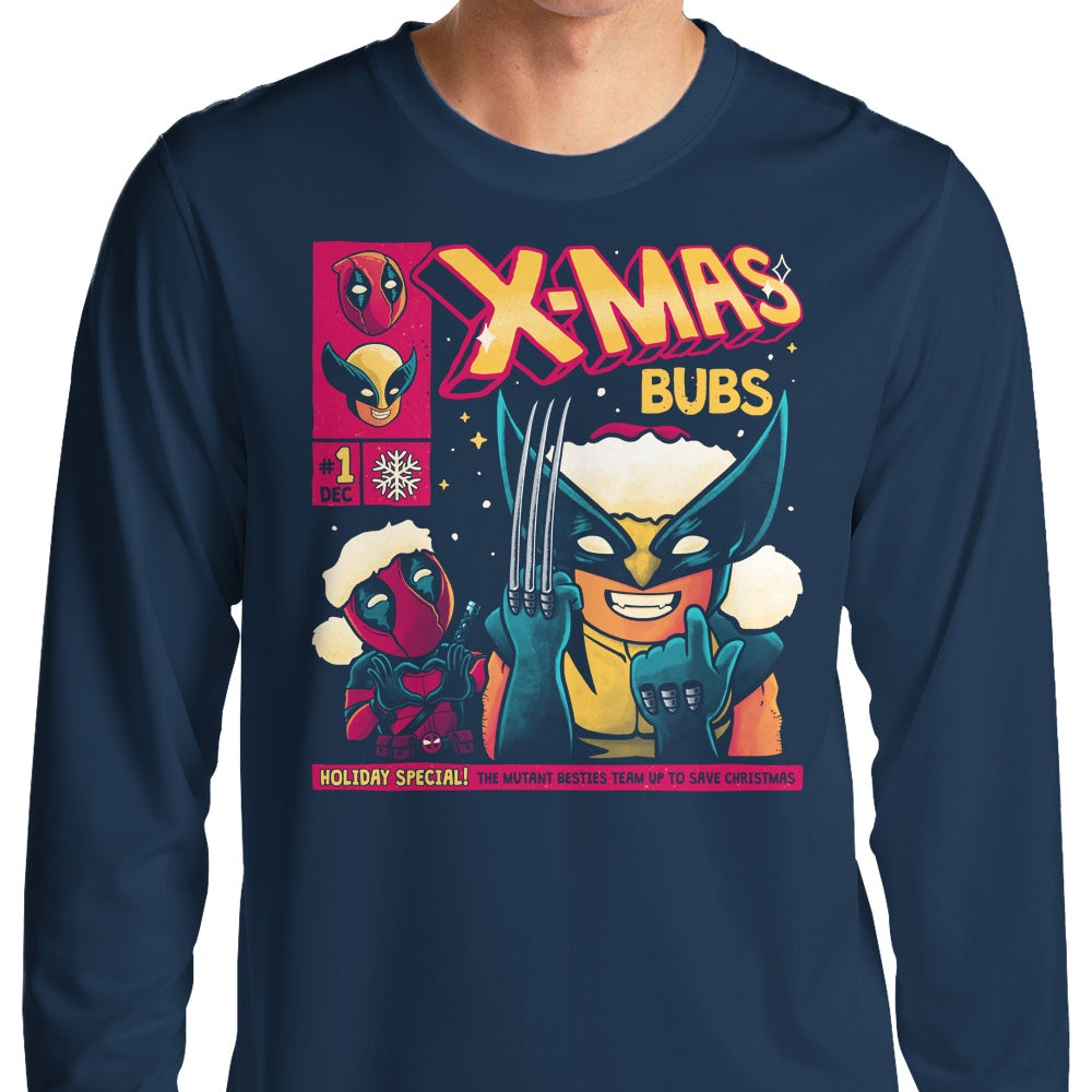 Festive Xmas Bubs Long - Sleeve Comfort T - Shirt