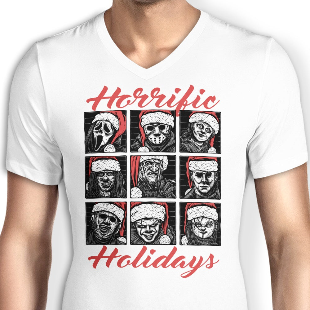 Scary and Unforgettable Horrific Holidays - Men's V-Neck T-Shirt