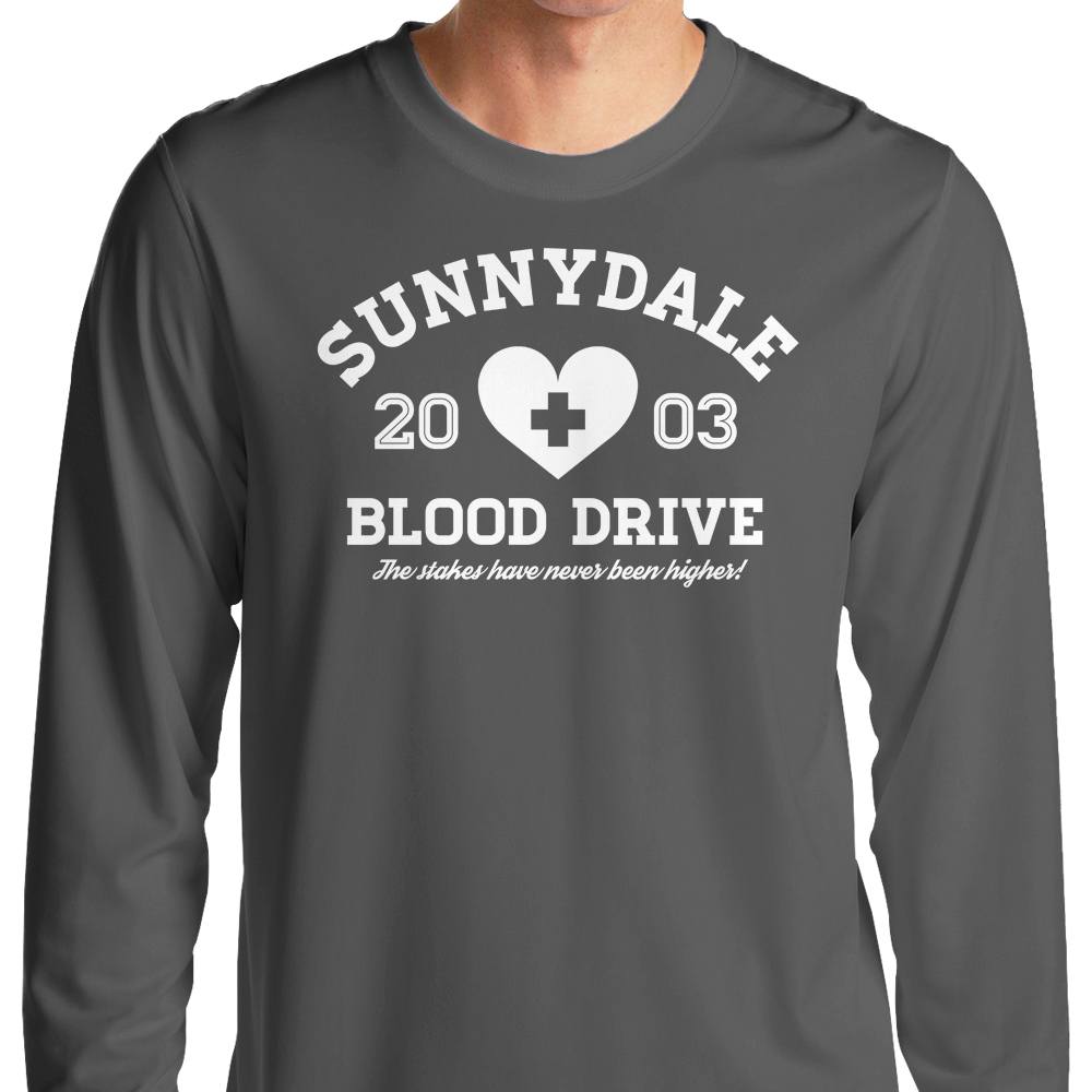 Sunnydale Blood Drive-themed Long Sleeve T-Shirt for Fashion Enthusiasts