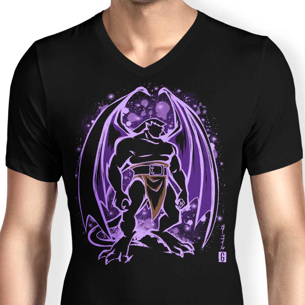 Soulkr Men's Stylish V-Neck Gargoyle T-Shirt